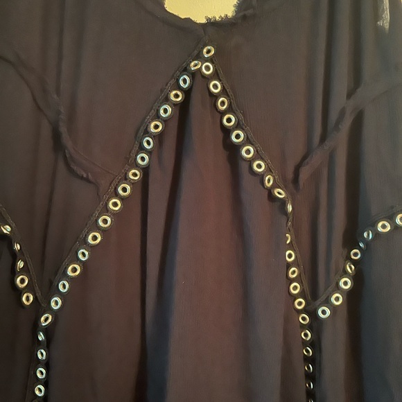 SOLD Free People | Sway With Me Trapeze Dress in Black Size Large - Picture 6 of 10